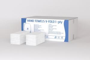 Papírový ručník skládaný Basic celulóza 1vr bílý 80% 5000ks/krt