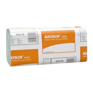 Papírový ručník KATRIN Basic skládaný zelený 1vr 5000ks/krt.